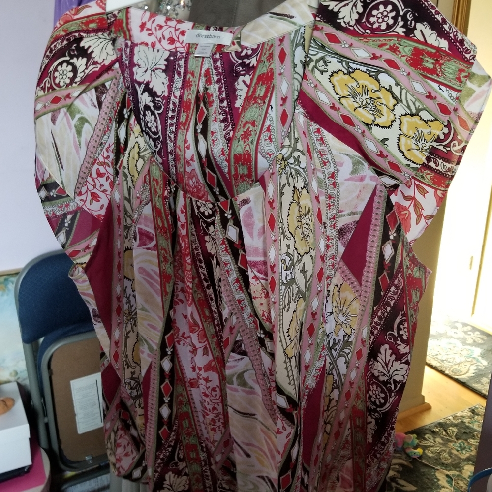 Ruffled cap sleeve blouse